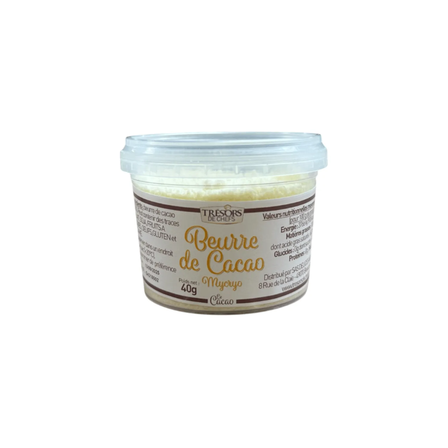 Trésors de Chefs Chocolat^Beurre de cacao mycryo 40 gr -