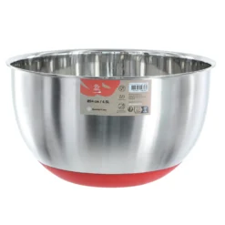 Alice Delice Ustensiles De Préparation|Cul De Poule^Bol de préparation inox anti -glisse 24 cm- Alice Délice