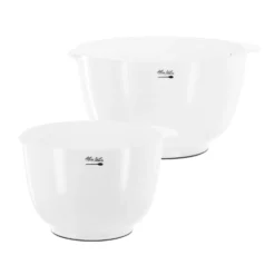Alice Delice Cul De Poule|Ustensiles De Préparation^2 bols préparation plastique blanc 18 et 26cm - Alice Délice