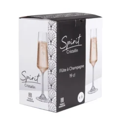 Table passion Vaisselle|Verres^Boîte de 6 flûtes 19 cl Spirit -