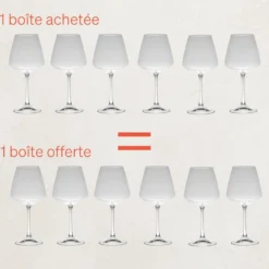 Table passion Vaisselle|Verres^Boîte de 6 verres vin 40cl Spirit -