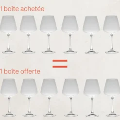 Table passion Vaisselle|Verres^Boîte de 6 verres vin 51cl Spirit -