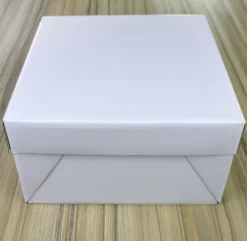 PME Support, Transport^Boîte gâteaux blanche 15.2 x 15.2 x 15.2 cm bento cake -