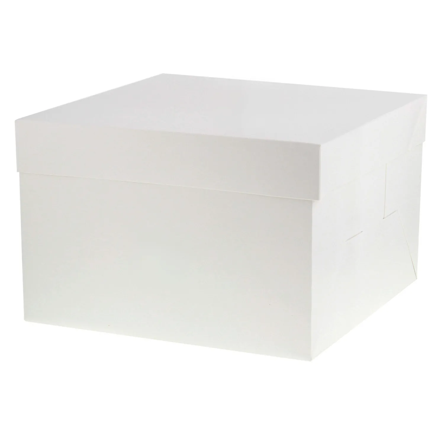 Patisdecor Support, Transport^Boîte à gâteaux blanche 25.4 x 25.4 x 20 cm - Patisdécor