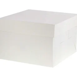 Patisdecor Support, Transport^Boîte à gâteaux blanche 20.3 x 20.3 x 20 cm - Patisdécor