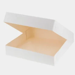 Patisdecor Support, Transport^Boîte à gâteaux blanche 26 x 26 x 5 cm -