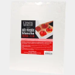 Patisdecor Support, Transport^Boîte à gâteaux blanche 26 x 26 x 5 cm -