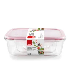 Ibili Repas Nomade^3 Boîtes de conservation rectangulaires en verre -