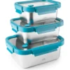 Lacor Repas Nomade^3 Boîtes de conservation rectangulaires en inox -