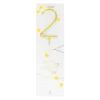 Wondercandle Décors De Pâtisserie|Décors Non Comestibles^Bougie chiffre 2 Happy confetti -