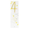 Wondercandle Décors De Pâtisserie|Décors Non Comestibles^Bougie chiffre 4 Happy confetti -