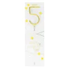 Wondercandle Décors De Pâtisserie|Décors Non Comestibles^Bougie chiffre 5 Happy confetti -