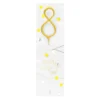Wondercandle Décors De Pâtisserie|Décors Non Comestibles^Bougie chiffre 8 Happy confetti -