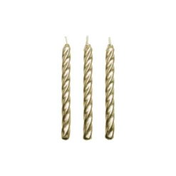 PME Décors De Pâtisserie|Décors Non Comestibles^10 Bougies anniversaire dorées 6.2 cm -