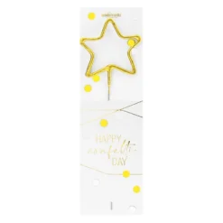 Wondercandle Décors De Pâtisserie|Décors Non Comestibles^Bougie étoile Happy confetti -