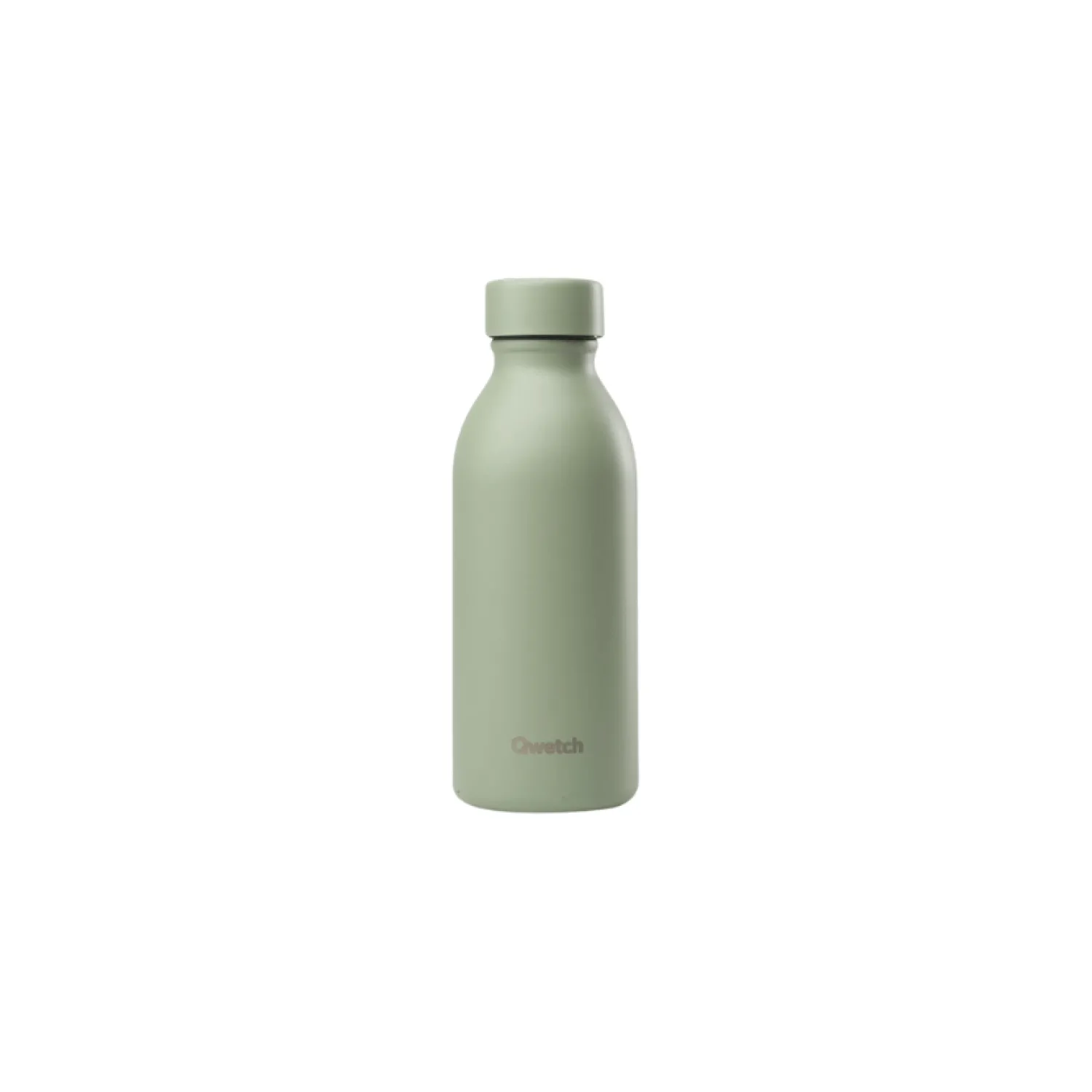 Qwetch Repas Nomade^Bouteille isotherme inox 500ml Icon vert tilleul -