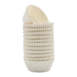 Alice Delice Support, Transport^300 caissettes pour muffins et cupcakes blanches 5 x 7 x 2.8