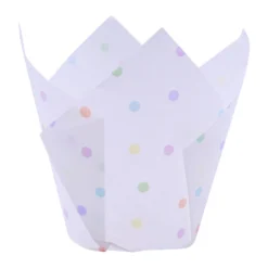 PME Support, Transport^24 caissettes pour muffins et cupcakes décor pois