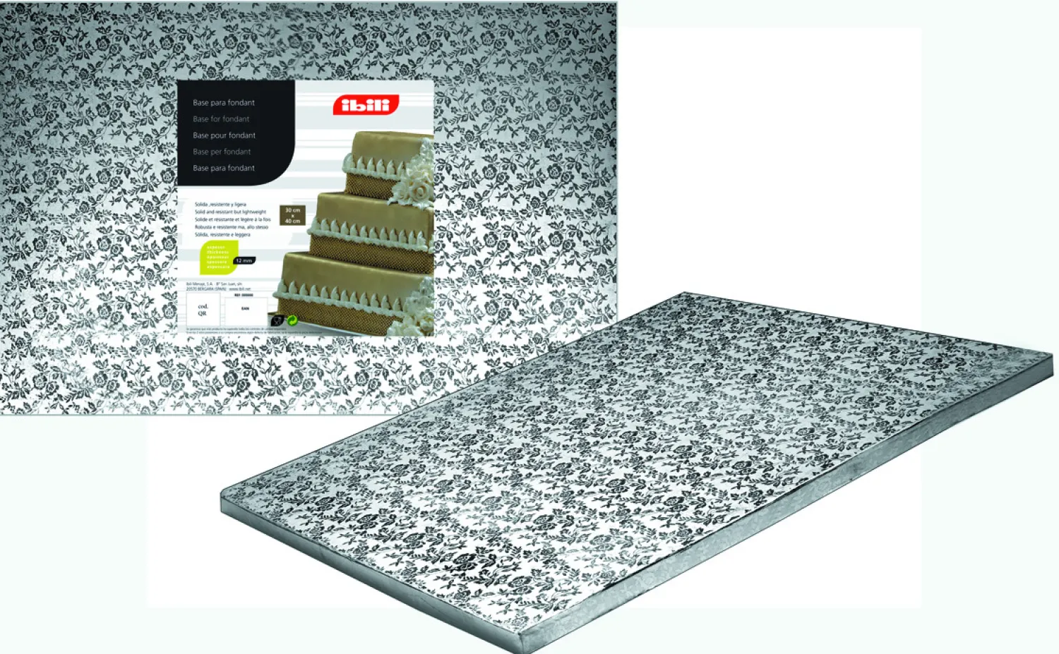 Alice Delice Support, Transport^Cake drum : base épaisse pour gâteau rectangulaire : 30x40 c