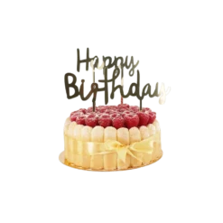 Patisdecor Décors De Pâtisserie^Cake topper Happy Birthday doré - Patisdécor