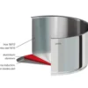 Cristel Cuisson Sur Plaque|Casseroles^Casserole inox amovible Mutine 14 cm sans PFAS -