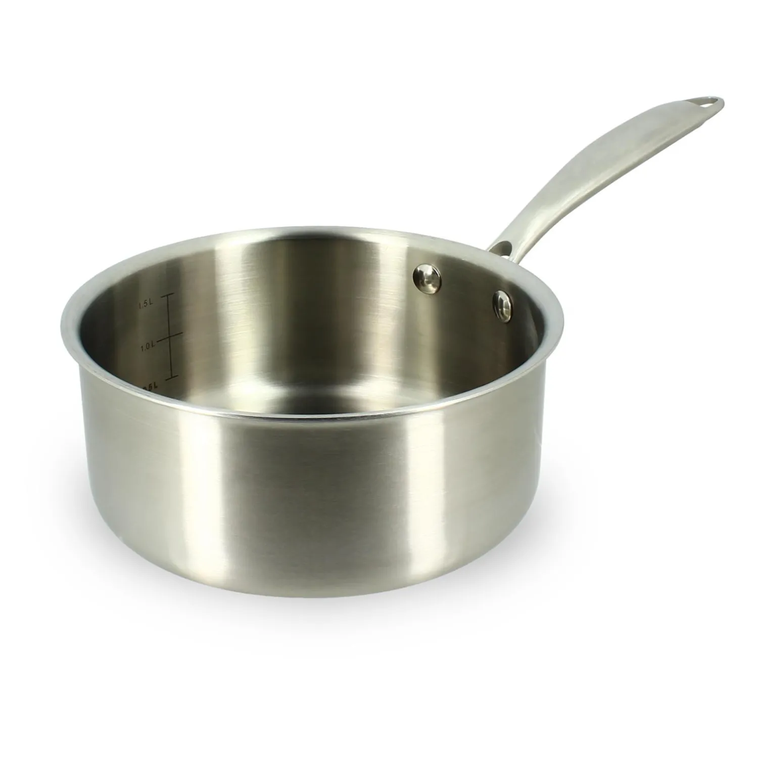 Menastyl Cuisson Sur Plaque|Casseroles^Casserole inox Triply 18 cm sans PFAS -
