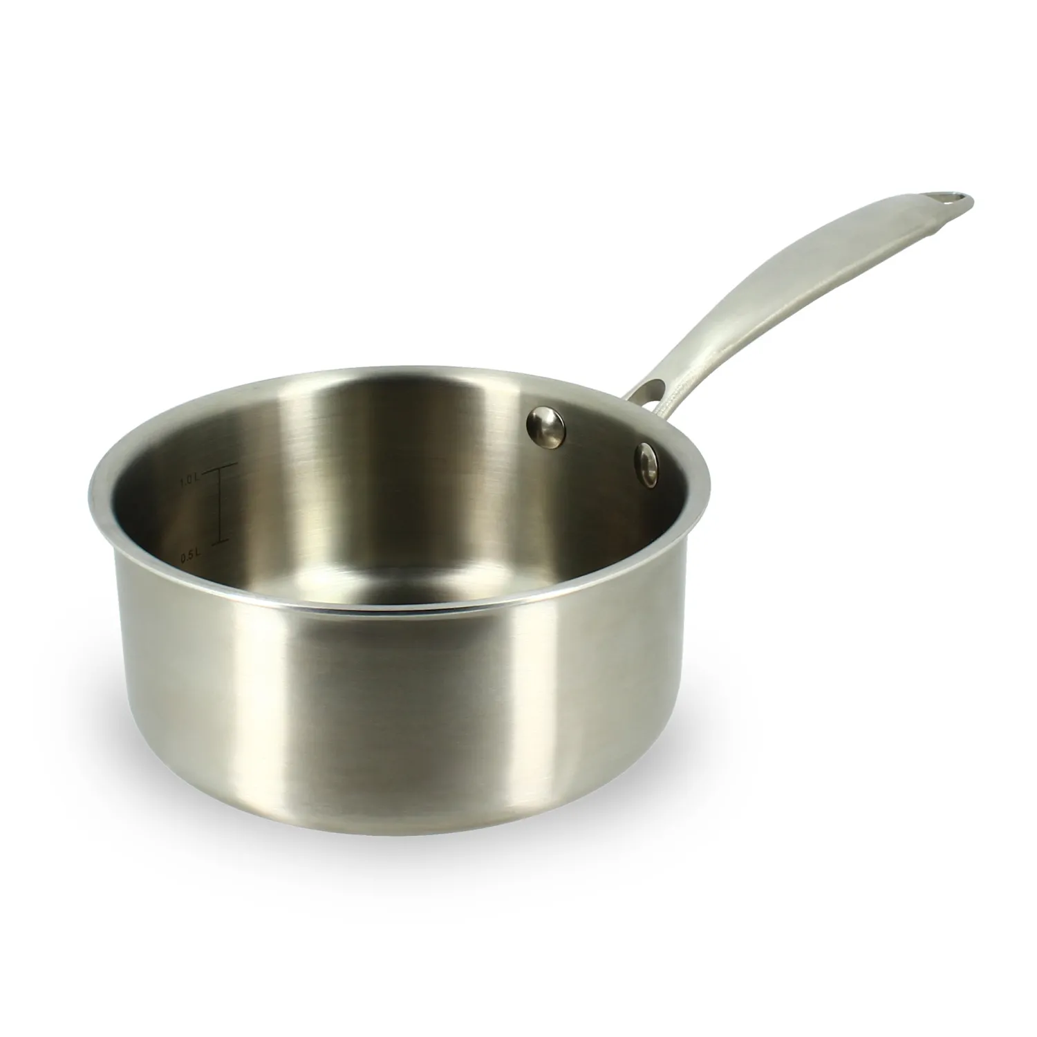 Menastyl Cuisson Sur Plaque|Casseroles^Casserole inox Triply 16 cm sans PFAS -