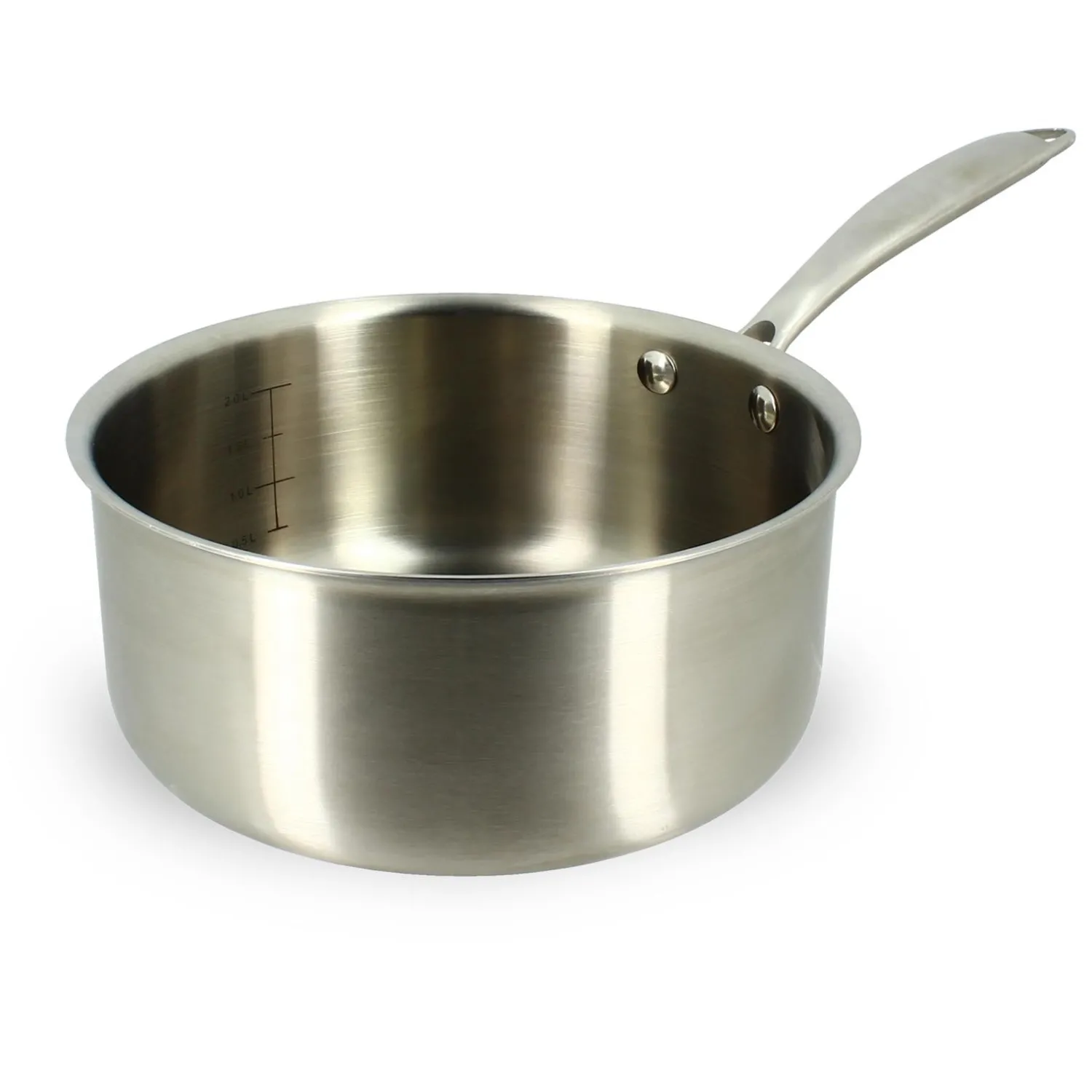 Menastyl Cuisson Sur Plaque|Casseroles^Casserole inox Triply 20 cm sans PFAS -