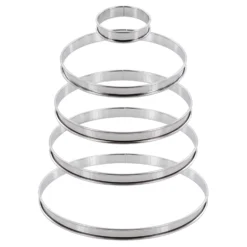 Alice Delice Cercle Pâtisserie^Cercle à tarte en inox 24 cm hauteur 2 cm - Alice Délice