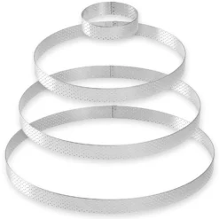 Alice Delice Cercle Pâtisserie^Cercle à tarte en inox perforé 8/10 parts 28.5 cm - Alice Dé