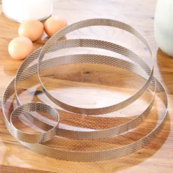 Alice Delice Cercle Pâtisserie^Cercle à tarte en inox perforé 4/6 parts 20.5 cm - Alice Dél