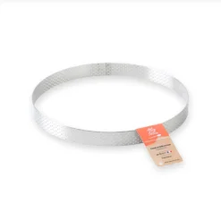 Alice Delice Cercle Pâtisserie^Cercle à tarte en inox perforé 4/6 parts 20.5 cm - Alice Dél