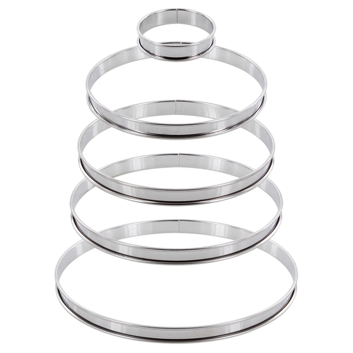 Alice Delice Moules Individuels|Cercle Pâtisserie^Cercle à tartelette en inox 8 cm hauteur 2 cm - Alice Délic
