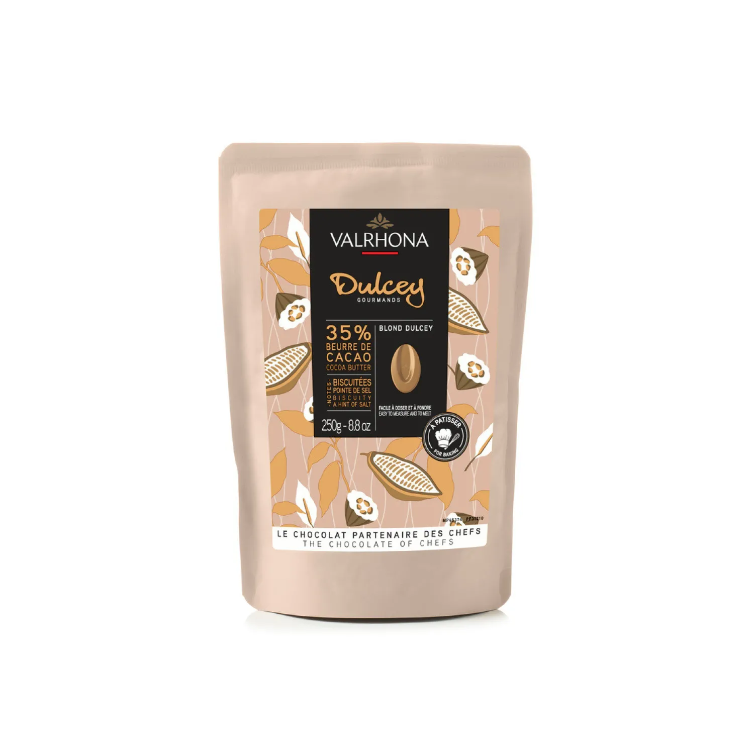 Valrhona Chocolat^Chocolat à pâtisser blond Dulcey 32% 250 gr -