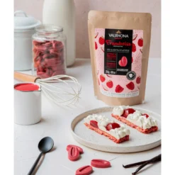 Valrhona Chocolat^Chocolat à pâtisser inspiration framboise 250 gr -