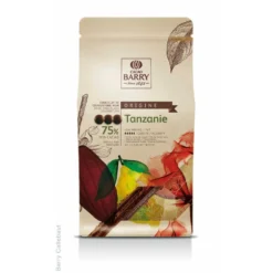 Barry Chocolat^Chocolat à pâtisser noir Tanzanie 75% 1 kg -