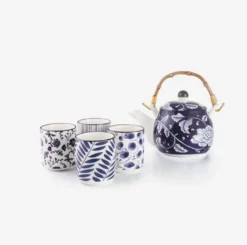 Ibili Mug, Tasses Et Bols|Vaisselle^Coffret théière + 4 tasses Flora -