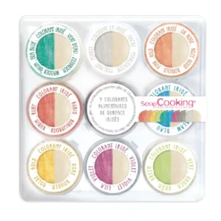 Scrapcooking Colorants Alimentaires^9 Colorants de surface en poudre irisés 1.5g -