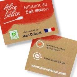 Alice Delice Couteaux De Cuisine^Couteau lame crantée manche chêne PEFC - Alice Délice