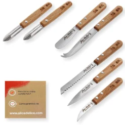 Alice Delice Couteaux De Cuisine^Couteau lame crantée manche chêne PEFC - Alice Délice