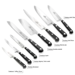 Alice Delice Couteaux De Cuisine|Couteaux Santoku^Couteau Santoku alvéolé 18 cm Sabatier forgé - Alice Délice