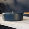 Cookut Cuisson Sur Plaque|Sauteuses^Couvercle inox Le Merveilleux 28 cm myrtille -