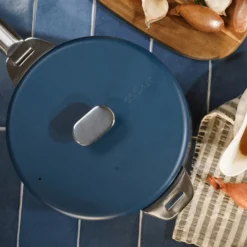 Cookut Cuisson Sur Plaque|Accessoires De Cuisson^Couvercle inox Le Merveilleux 20 cm myrtille -