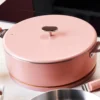 Cookut Cuisson Sur Plaque|Sauteuses^Couvercle inox Le Merveilleux 28 cm guimauve -