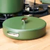 Cookut Cuisson Sur Plaque|Accessoires De Cuisson^Couvercle inox Le Merveilleux 24 cm fougère -