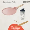 Cookut Poêles|Cuisson Sur Plaque^Crêpière revêtue guimauve 28 cm + accessoires offerts