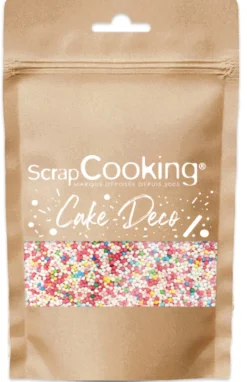 Scrapcooking Décors De Pâtisserie|Décors Comestibles^Décor à parsemer Mini Perles Multi 80 g -