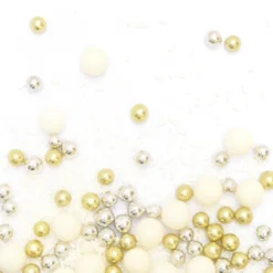 Scrapcooking Décors De Pâtisserie|Décors Comestibles^Décor parsemer Perles Blanc Or Argent 85 g -