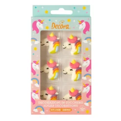 Decora Décors De Pâtisserie|Décors Comestibles^Décors comestibles : 6 décors Licornes - Décora