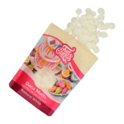 Funcakes Décors De Pâtisserie^Deco melts Blanc Naturel 250 g -